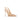 Women's Summer Fashion Pointed Thin Heel Chain Decor Solid Color Microfiber Pumps