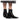 Women's Retro Cowhide Square Toe Rivet Detail Chunky Heel Chelsea Boots