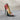 Multicolor Graffiti Pattern Snakeskin Texture Slim Thin Heels Pumps for Women