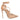 Women's Leather Carved Flowers High Heels Lace-up Pointed Toe Pumps