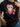Women's Summer Casual Cotton Black Short Sleeve Round Neck T-Shirt