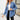 Women's Streetwear Casual Washed Denim Loose Long Sleeve Snap Button Down Shirt
