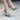 Summer Snake-Patterned Leather Peep-Toe Slim Heels Sandals for Women