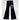 Gothic Cross Geometric Embroidery High Waisted Flared  Baggy Jeans for Women