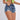 Women's Summer Casual All Match High Waist Denim Shorts with Raw Edge