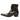 Men's Italian Glossy Solid Color Genuine Leather Lace-up Buckle Ankle Boots