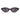 Unisex Designer Plastic Narrow Cat Eye Frame Rivets Decor UV400 Sunglasses