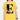Casual Large Size Yellow Black English Alphabet Flower Print T-shirt for Women