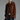 Retro Brown Natural Sheepskin Mid-Length Women's Jacket with Belt