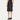Lambskin Side Split Back Zipper A-Line Genuine Leather Jupe Skirt for Women