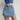 Women's Summer Luxury European Style Denim High Waist A-Line Mini Skirt Shorts