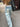 Casual Vintage Blue High-Waist Embroidery Baggy Denim Jeans Pants for Women