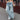 Casual Vintage Blue High-Waist Embroidery Baggy Denim Jeans Pants for Women