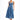Summer Fashion Women's Washed Denim Single Breasted Button Midi Overall Dress