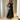 Women's Black Luxury V-neck Long Sleeves Evening Dress for Special Occasions