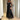 Women's Black Luxury V-neck Long Sleeves Evening Dress for Special Occasions