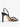 Women's Metal Decor Square Toe Buckle Straps Thin Heeled Stiletto Sandals
