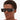 Retro Oversized Rectangle Thick Frame UV400 Sunglasses for Men and Women