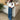 Women's European American Style Star Print Loose Straight Leg Casual Jeans Pants