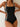 Summer Brazilian Solid Black Print Patchwork Monokini Swimwear for Women