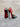 Multicolor Graffiti Pattern Snakeskin Texture Slim Thin Heels Pumps for Women