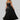 Luxury Women's Black Sleeveless Chiffon Party Prom Ball Gown Dress