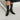Women's Strange Middle Heel Square Toe  Slip-on Elastic Synthetic Leather Skinny Boots