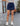 Women's High Waist Denim Casual Stretch Asymmetrical Wrap Overlay Skirt Shorts