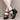 Women's Summer Wedge Heel Genuine Leather Rhinestone Buckle Dress Sandals