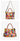 Women's Colorful Patchwork Leather Crossbody Handbag with Detachable Shoulder Strap