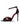 Women's Pointed Open Toe Slim Heeled Pumps with Single Buckle