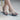 French Style Pointed Open Toe Slim Heels Slip-on Pumps for Women