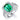 Luxury 925 Sterling Silver Artificially Cultivated Gemstone Emerald Women's Ring