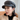 Trendy American Leisure Genuine Leather Visor Flat Top Military Hat for Women