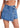 Women's Simple European Street Style Solid Color Split Hem Denim Mini Skort