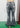 Women's Embroidered European American Style Stretchy Denim Long Slim Straight Pants