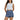 Women's High Waist Denim Casual Stretch Asymmetrical Wrap Overlay Skirt Shorts