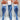 Women's Casual Streetwear High Waist Stretchy Split Flare Denim Jeans Pants