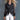 Women's American Retro Denim Chiffon Transparent Lantern Sleeve Cinched Slim Fit Shirt