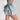 Women's Casual Streetwear Denim Cake Pleated Ruffles Mini Jeans Skirt