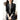 Women's Natural Sheepskin Leather Single Button Suit Collar Slim Blazer