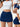 Women's Summer American Retro Fashion Slim Low Waist Denim Mini Skort