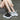 Women's Summer Fashion Bling Genuine Leather 8cm Platform Wedge Lace Up Slippers