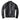 Men's Winter Cowhide Genuine Leather Standing Collar Motorcycle Jacket