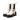 Women's Cowhide Platform Chunky Heels Rivet Square Toe Pull-on Chelsea Boots