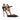 Women's Solid Color Corduroy Hollow-out Pointed Toe Buckle Strap Thin Heel Pumps