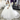 Fluffy Appliques Lace Illusion Ball Bridal Gown Wedding Dress With Long Sleeves