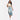 Women's Luxury Fashion Retro Slit Splicing Mid-length A-line Denim Skirt