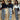 Women's European American Style Star Print Loose Straight Leg Casual Jeans Pants