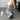 Women's American Retro Washed Rhinestone Cross Rivet Loose Straight Wide Leg Jeans